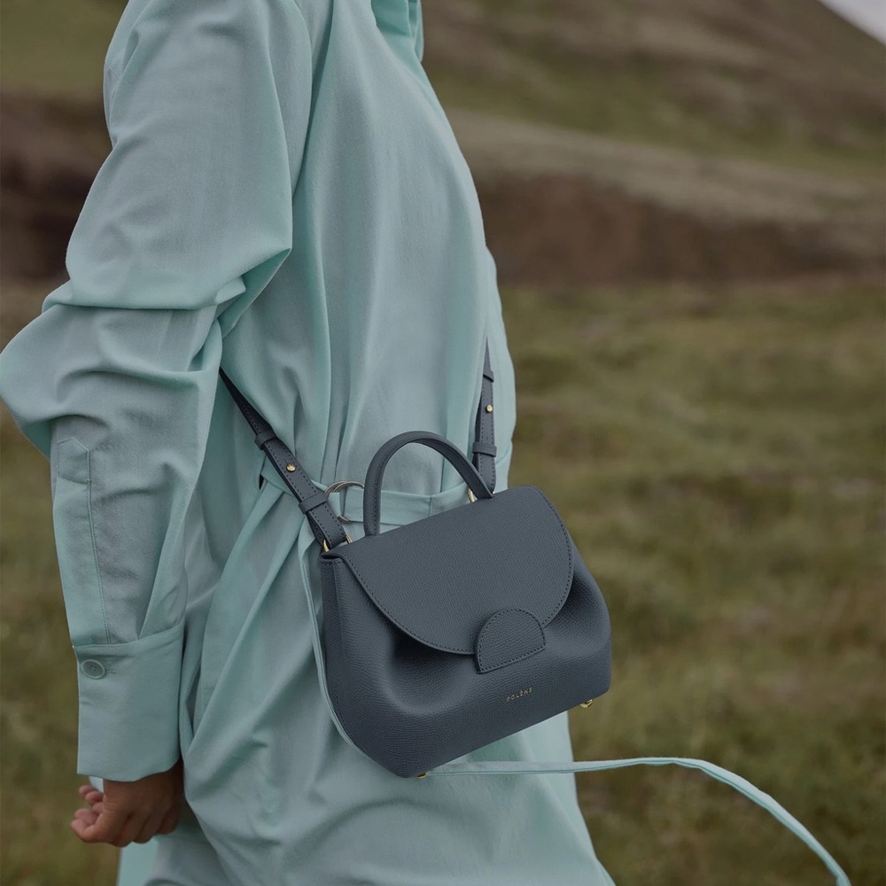 Polene Crossbody Bag in Slate Blue